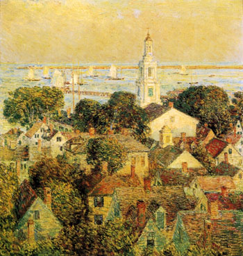 Provincetown 1900 - Childe Hassam reproduction oil painting