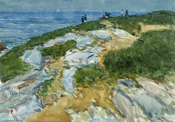 Sunday Morning Appledore 1912 - Childe Hassam reproduction oil painting