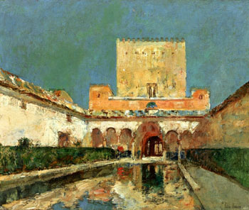 The Alhambra Aka Summer Palace of The Caliphs Granada Spain c1883 - Childe Hassam reproduction oil painting