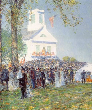 County Fair New England - Childe Hassam reproduction oil painting