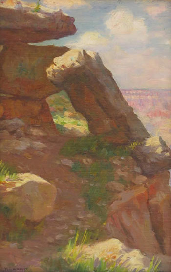 Grand Canyon Rocks - Joseph Henry Sharp reproduction oil painting