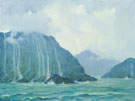 Napali Coast Molokai 1930 - Joseph Henry Sharp reproduction oil painting