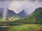 Summer Rain Pali - Joseph Henry Sharp reproduction oil painting