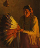 The War Bonnet c1904 - Joseph Henry Sharp