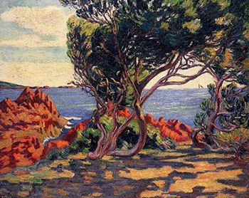 Agay at Cap Long - Armand Guillaumin reproduction oil painting