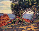 Agay at Cap Long - Armand Guillaumin reproduction oil painting