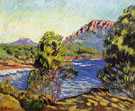 Agay the Bay During The Mistral - Armand Guillaumin reproduction oil painting