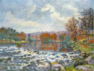 Barrage de Genetin Crozant 1898 - Armand Guillaumin reproduction oil painting