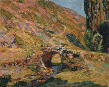 Bridge in the Mountains - Armand Guillaumin reproduction oil painting