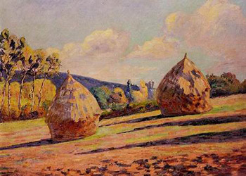 Grainstacks - Armand Guillaumin reproduction oil painting