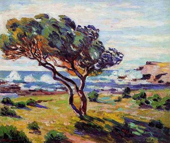 Gust of Wind le Brusc - Armand Guillaumin reproduction oil painting