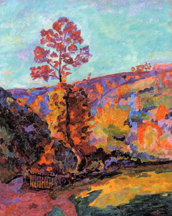 Landscape at Crozant - Armand Guillaumin reproduction oil painting