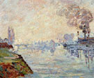 Landscape in the Vicinity of Rouen - Armand Guillaumin reproduction oil painting