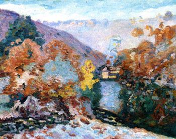 Landscape La Folie - Armand Guillaumin reproduction oil painting