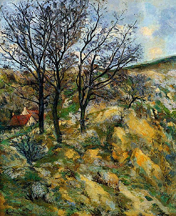 Landscape with Red Roofs - Armand Guillaumin reproduction oil painting