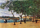 Near the Seine Cloudy Day 1871 - Armand Guillaumin