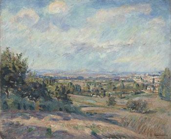 Paysage de Plaine 1877 - Armand Guillaumin reproduction oil painting