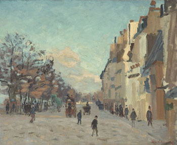 Quai de La Gare Effect de Neige 1873 - Armand Guillaumin reproduction oil painting