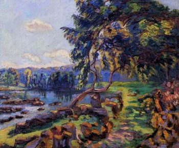 Rapids at Genetin 2014 - Armand Guillaumin reproduction oil painting