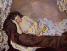 Reclining Nude - Armand Guillaumin reproduction oil painting