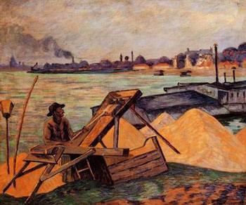 Sifting Sand - Armand Guillaumin reproduction oil painting