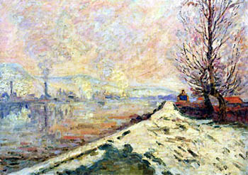 Snowmelt in Rouen 1901 - Armand Guillaumin reproduction oil painting