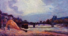 The Pont des Arts 1878 - Armand Guillaumin reproduction oil painting