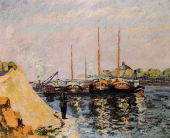 The Quay dAusterlitz Morning c1886 - Armand Guillaumin reproduction oil painting