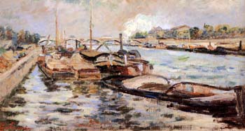 The Seine 1867 - Armand Guillaumin reproduction oil painting