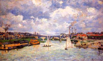 The Seine River at Charenton 1878 - Armand Guillaumin reproduction oil painting