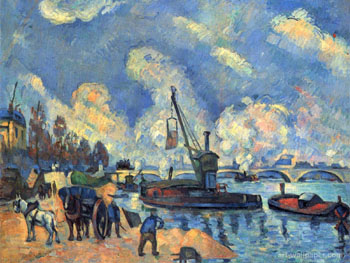 The Seine at Bercy - Armand Guillaumin reproduction oil painting