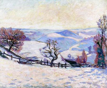 White Frost at Puy Barriou - Armand Guillaumin reproduction oil painting