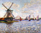 Windmills in Holland - Armand Guillaumin reproduction oil painting