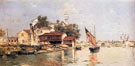 A View of Venice A - Antonio Maria De Reyna Manescau reproduction oil painting