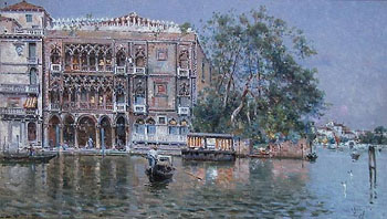 Ca Doro Venice - Antonio Maria De Reyna Manescau reproduction oil painting