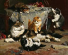 Kittens at Play - Charles Van Den Eycken