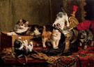 Playful Kittens 1901 - Charles Van Den Eycken