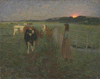 Changing Pastures 1893 - Edward Stott reproduction oil painting