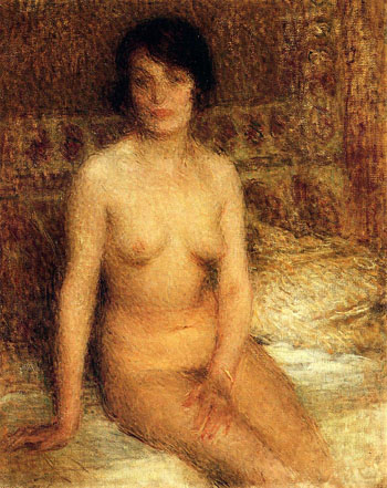 A Seated Nude - Ernest Joseph Laurent reproduction oil painting