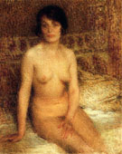 A Seated Nude - Ernest Joseph Laurent reproduction oil painting