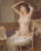 Femme A Sa Toilette - Ernest Joseph Laurent reproduction oil painting