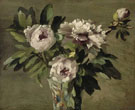 Pivoines Blanches c1859 - Ernest Joseph Laurent reproduction oil painting