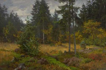 Waldlichtung - Fritz Freund reproduction oil painting