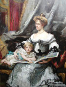 Item of the Month - Henrietta Rae reproduction oil painting