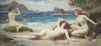 The Sirens - Henrietta Rae reproduction oil painting