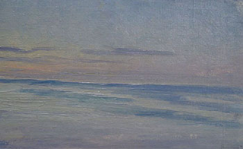Early Morning over the Sea c1900 - Henry Bouvet reproduction oil painting