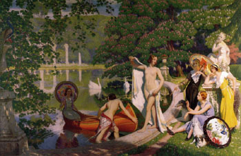 Jeunesse Vieux Parc - Henry Bouvet reproduction oil painting