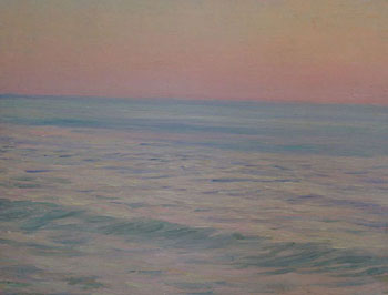 Seascape at Dawn c1900 - Henry Bouvet reproduction oil painting