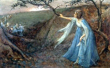 Titania - Henry Meynell Rheam reproduction oil painting