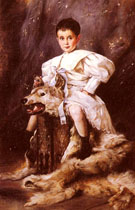 A Portrait of Kaiser Karl Archduke of Austria 1873 - Joseph Arpad Koppay reproduction oil painting